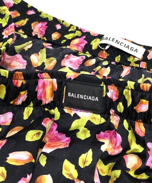 BALENCIAGA（バレンシアガ）BALENCIAGA (バレンシアガ) 花柄イージーパンツ ブラック サイズ:38の古着・服飾アイテム