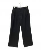 N.HOOLYWOODエヌ ハリウッド）の古着「TUCKED PANTS」｜ブラック