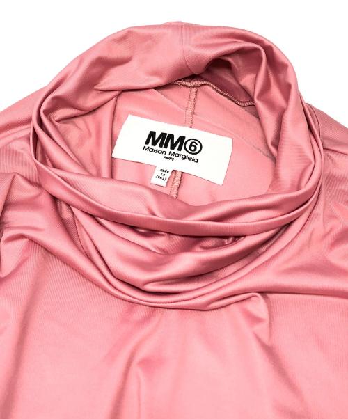 MM6 Maison Margiela（エムエムシックスメゾンマルジェラ）MM6 Maison Margiela (エムエムシックスメゾンマルジェラ) ハイネックカットソー ピンク サイズ:Sの古着・服飾アイテム