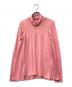 MM6 Maison Margiela（エムエムシックスメゾンマルジェラ）の古着「ハイネックカットソー」｜ピンク