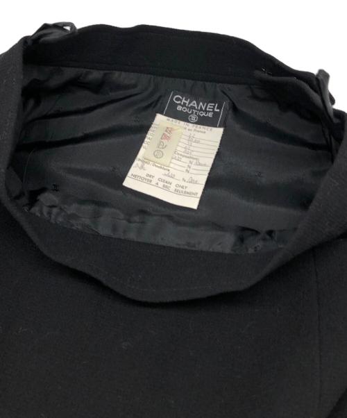 CHANEL（シャネル）CHANEL (シャネル) ウール台形スカート ブラック サイズ:38の古着・服飾アイテム