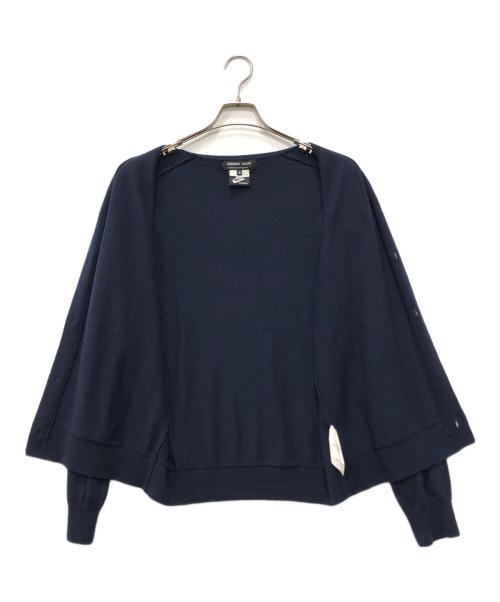 COMME des GARCONS HOMME DEUX（コムデギャルソン オム ドゥ）COMME des GARCONS HOMME DEUX (コムデギャルソン オム ドゥ) NIKE (ナイキ) スウォシュライン ニットカーディガン ネイビー サイズ:Mの古着・服飾アイテム