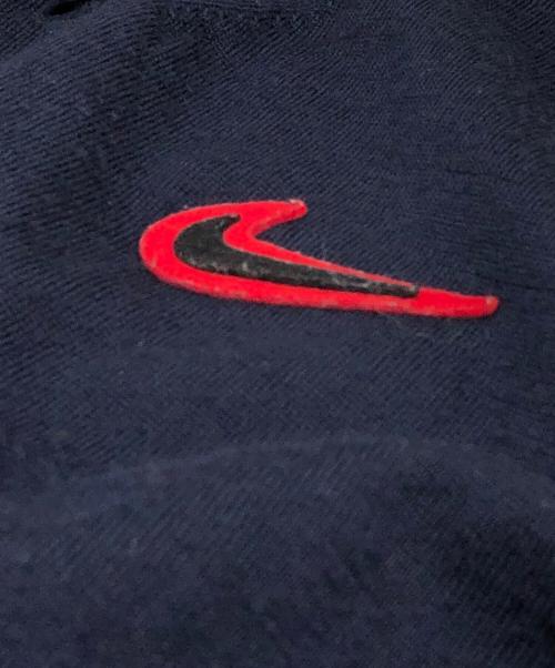 COMME des GARCONS HOMME DEUX（コムデギャルソン オム ドゥ）COMME des GARCONS HOMME DEUX (コムデギャルソン オム ドゥ) NIKE (ナイキ) スウォシュライン ニットカーディガン ネイビー サイズ:Mの古着・服飾アイテム