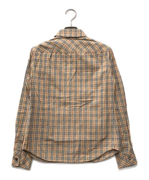 BURBERRY BLUE LABEL（バーバリーロンドンブルーレーベル）BURBERRY BLUE LABEL (バーバリーロンドンブルーレーベル) ノバチェックシャツ ベージュ サイズ:38の古着・服飾アイテム