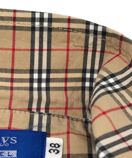 BURBERRY BLUE LABEL（バーバリーロンドンブルーレーベル）BURBERRY BLUE LABEL (バーバリーロンドンブルーレーベル) ノバチェックシャツ ベージュ サイズ:38の古着・服飾アイテム