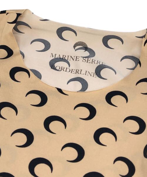 MARINE SERRE（マリーンセル）marine serre (マリーンセル) ムーントップストレッチカットソー ベージュ サイズ:XSの古着・服飾アイテム