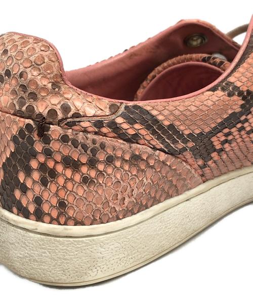 LOUIS VUITTON（ルイ ヴィトン）LOUIS VUITTON (ルイ ヴィトン) フロントローライン レザーローカットスニーカー ピンク サイズ:38の古着・服飾アイテム