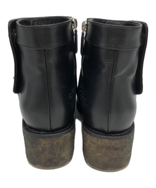 CHANEL（シャネル）CHANEL (シャネル) ココマーク ターンロックショートブーツ ブラック サイズ:38の古着・服飾アイテム