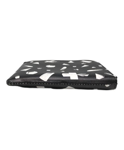 UNDERCOVERISM（アンダーカバーイズム）UNDERCOVERISM (アンダーカバーイズム) 総柄レザーL字ZIPポーチ財布 ブラック サイズ:下記参照の古着・服飾アイテム