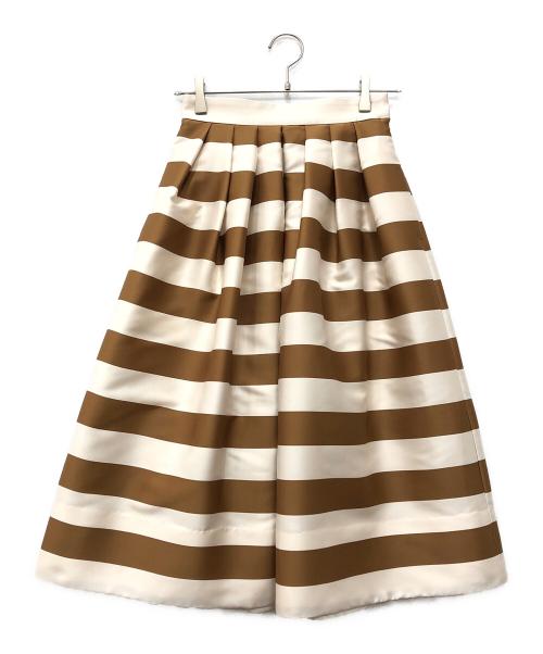 SHE TOKYO（シートーキョー）SHE Tokyo (シートーキョー) Anna Border white/camel ベージュ サイズ:34の古着・服飾アイテム