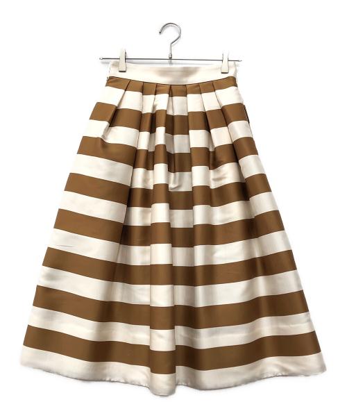 SHE TOKYO（シートーキョー）SHE Tokyo (シートーキョー) Anna Border white/camel ベージュ サイズ:34の古着・服飾アイテム