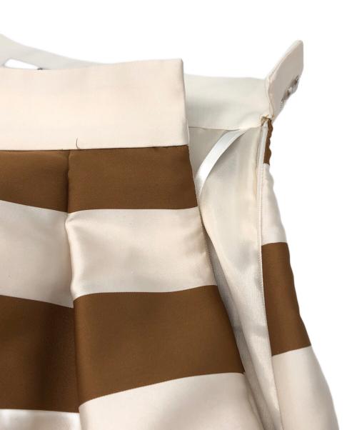 SHE TOKYO（シートーキョー）SHE Tokyo (シートーキョー) Anna Border white/camel ベージュ サイズ:34の古着・服飾アイテム