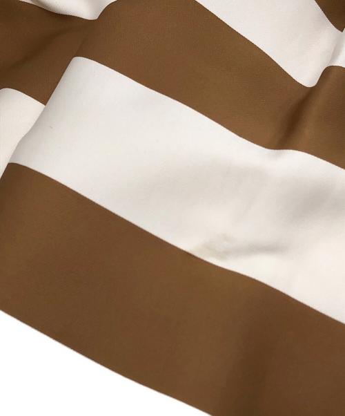 SHE TOKYO（シートーキョー）SHE Tokyo (シートーキョー) Anna Border white/camel ベージュ サイズ:34の古着・服飾アイテム