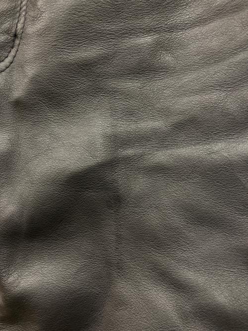 Schott（ショット）Schott (ショット) レザーパンツ ブラック サイズ:SIZE 66cm (W26)の古着・服飾アイテム