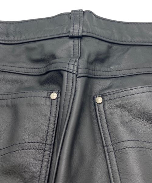 Schott（ショット）Schott (ショット) レザーパンツ ブラック サイズ:SIZE 66cm (W26)の古着・服飾アイテム