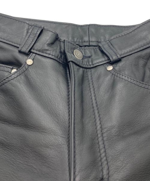 Schott（ショット）Schott (ショット) レザーパンツ ブラック サイズ:SIZE 66cm (W26)の古着・服飾アイテム
