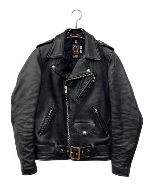 Schott（ショット）Schott (ショット) 613UHT ホースハイド ワンスター ライダースジャケット ブラック サイズ:34の古着・服飾アイテム