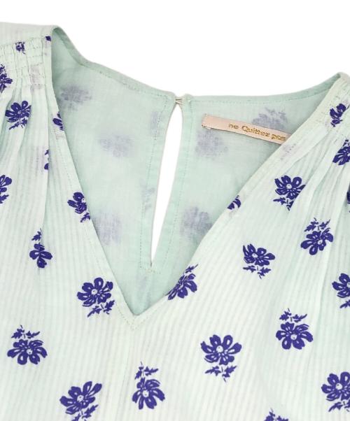 ne quittez pas（ヌキテパ）ne quittez pas (ヌキテパ) COTTON DOBBY STRIPE SHIRTS グリーン サイズ:SHORTの古着・服飾アイテム