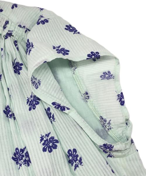 ne quittez pas（ヌキテパ）ne quittez pas (ヌキテパ) COTTON DOBBY STRIPE SHIRTS グリーン サイズ:SHORTの古着・服飾アイテム