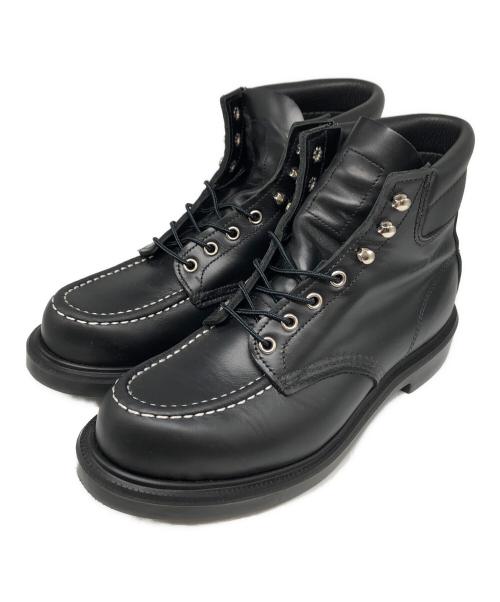 RED WING（レッドウィング）RED WING (レッドウィング) SUPERSOLE 6' MOC-TOE ブラック サイズ:27cmの古着・服飾アイテム