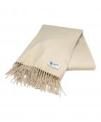 JOHNSTONS OF ELGINジョンストンズオブエルガン）の古着「カシミヤマフラー」｜アイボリー