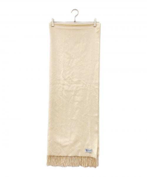 JOHNSTONS OF ELGIN（ジョンストンズオブエルガン）JOHNSTONS OF ELGIN (ジョンストンズオブエルガン) カシミヤマフラー アイボリー サイズ:下記参照の古着・服飾アイテム