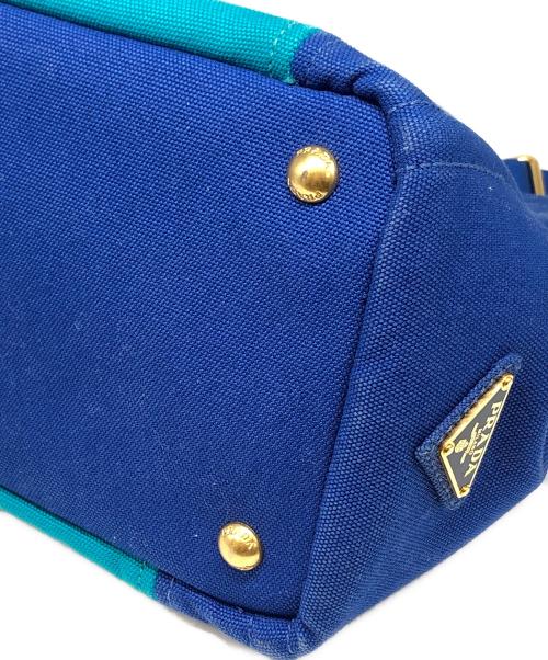 PRADA（プラダ）PRADA (プラダ) カナパ2WAYトートバッグ ブルー サイズ:下記参照の古着・服飾アイテム