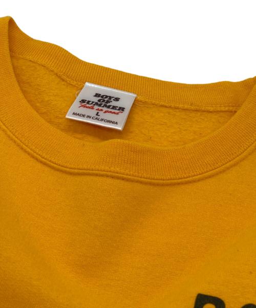 BOYS OF SUMMER（ボーイズオブサマー）BOYS OF SUMMER (ボーイズオブサマー) クルーネックスウェット イエロー サイズ:Lの古着・服飾アイテム