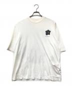 MARNIマルニ）の古着「ブラックDAISYプリント クルーネックTシャツ」｜ホワイト