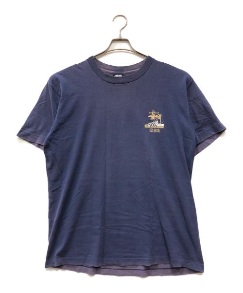 stussy（ステューシー）stussy (ステューシー) OLD SKOOL FLAVOR T-SHIRTS ネイビー サイズ:XLの古着・服飾アイテム