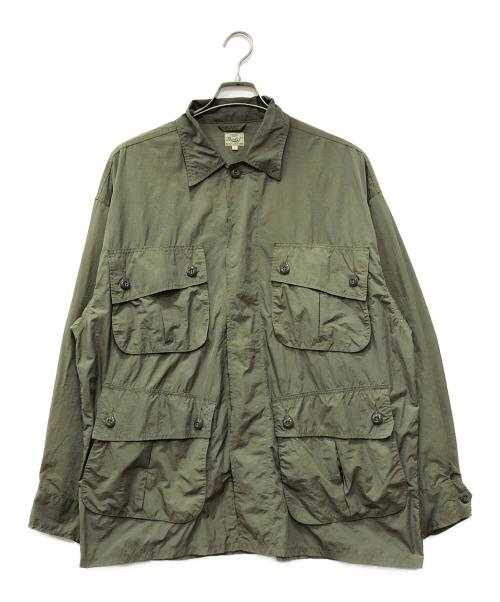 gold（ゴールド）gold (ゴールド) NYLON WEATHER JUNGLE FATIGUE JACKET グリーン サイズ:Lの古着・服飾アイテム