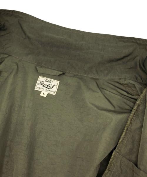 gold（ゴールド）gold (ゴールド) NYLON WEATHER JUNGLE FATIGUE JACKET グリーン サイズ:Lの古着・服飾アイテム