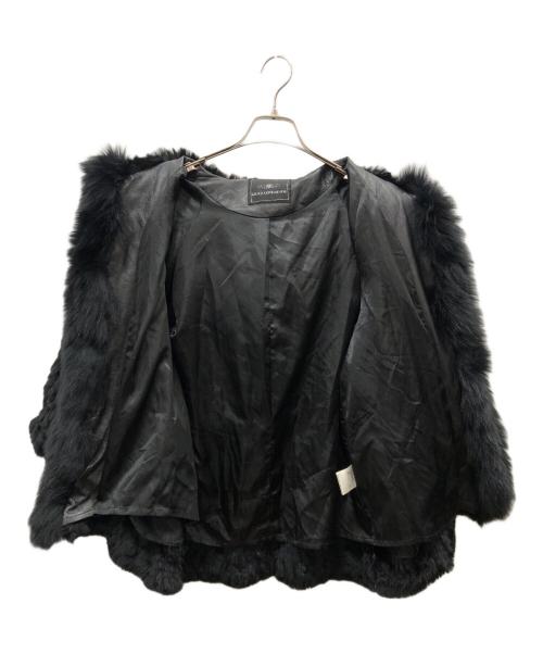 GRACE CONTINENTAL（（グレースコンチネンタル）GRACE CONTINENTAL (グレースコンチネンタル) レッキスラビットファーポンチョ ブラック サイズ:36の古着・服飾アイテム