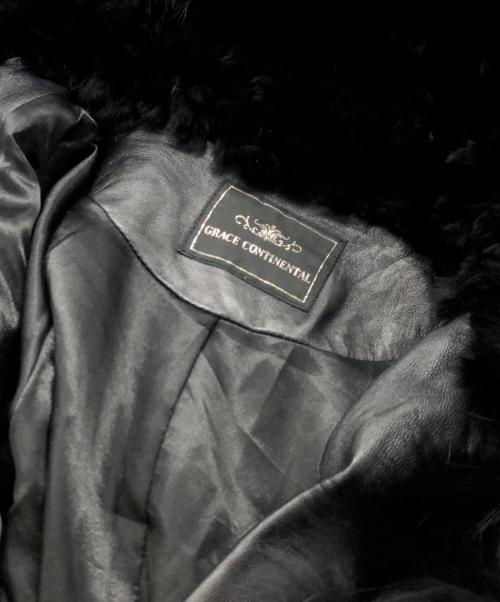 GRACE CONTINENTAL（（グレースコンチネンタル）GRACE CONTINENTAL (グレースコンチネンタル) レッキスラビットファーポンチョ ブラック サイズ:36の古着・服飾アイテム