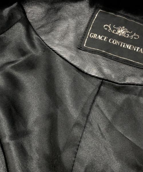 GRACE CONTINENTAL（（グレースコンチネンタル）GRACE CONTINENTAL (グレースコンチネンタル) レッキスラビットファーポンチョ ブラック サイズ:36の古着・服飾アイテム