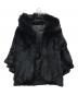 GRACE CONTINENTAL（グレースコンチネンタル）の古着「レッキスラビットファーポンチョ」｜ブラック