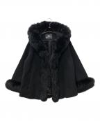 GRACE CONTINENTAL（グレースコンチネンタル）の古着「ビーバーショートコート」｜ブラック