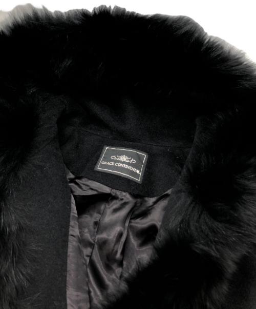 GRACE CONTINENTAL（（グレースコンチネンタル）GRACE CONTINENTAL (（グレースコンチネンタル) ビーバーショートコート ブラック サイズ:36の古着・服飾アイテム