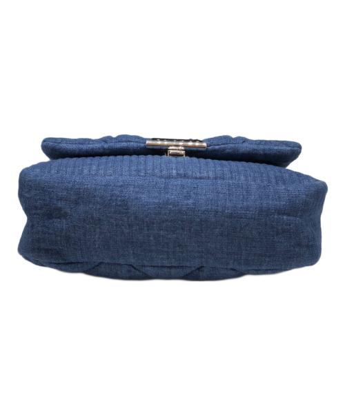 EMPORIO ARMANI（エンポリオ アルマーニ）EMPORIO ARMANI (エンポリオアルマーニ) ペイズリーショルダー デニムキルティングショルダーバッグ ネイビー サイズ:下記参照の古着・服飾アイテム