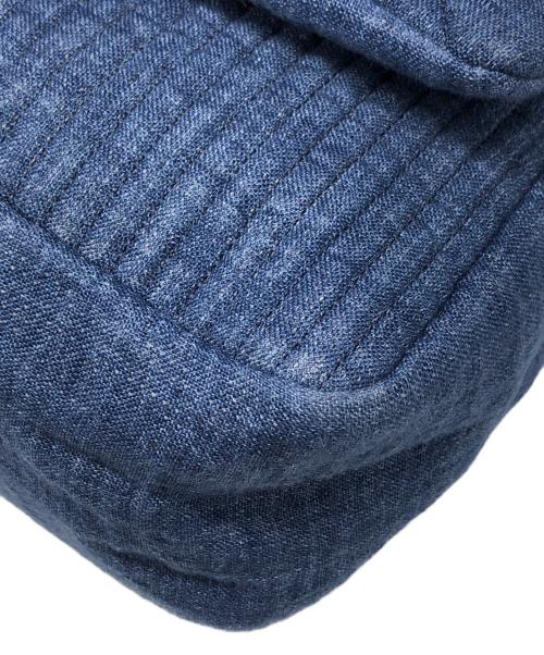 EMPORIO ARMANI（エンポリオ アルマーニ）EMPORIO ARMANI (エンポリオアルマーニ) ペイズリーショルダー デニムキルティングショルダーバッグ ネイビー サイズ:下記参照の古着・服飾アイテム