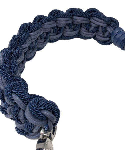 EMPORIO ARMANI（エンポリオ アルマーニ）EMPORIO ARMANI (エンポリオアルマーニ) ペイズリーショルダー デニムキルティングショルダーバッグ ネイビー サイズ:下記参照の古着・服飾アイテム