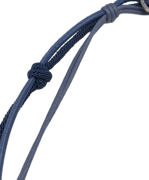 EMPORIO ARMANI（エンポリオ アルマーニ）EMPORIO ARMANI (エンポリオアルマーニ) ペイズリーショルダー デニムキルティングショルダーバッグ ネイビー サイズ:下記参照の古着・服飾アイテム