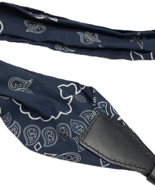 EMPORIO ARMANI（エンポリオ アルマーニ）EMPORIO ARMANI (エンポリオアルマーニ) ペイズリーショルダー デニムキルティングショルダーバッグ ネイビー サイズ:下記参照の古着・服飾アイテム