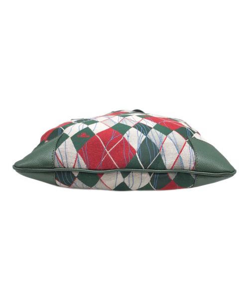 Vivienne Westwood（ヴィヴィアンウエストウッド）Vivienne Westwood (ヴィヴィアンウエストウッド) オーブ アーガイルショルダーバッグ グリーン サイズ:下記参照の古着・服飾アイテム