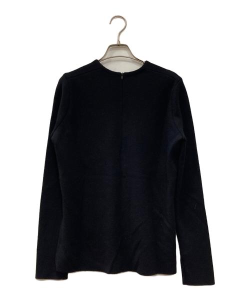 SHE TOKYO（シートーキョー）SHE TOKYO (シートーキョー) ウールニットプルオーバー サイドスリット カットソー ブラック サイズ:1の古着・服飾アイテム