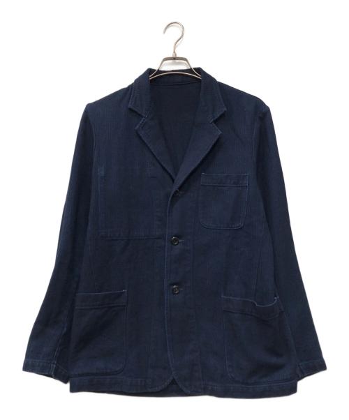Emateriaux（イーティーエス マテリオ）Emateriaux (イーティーエス マテリオ) フレンチワークデニムジャケット ネイビー サイズ:1の古着・服飾アイテム