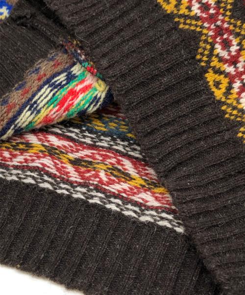 BEAMS PLUS（ビームスプラス）BEAMS PLUS (ビームスプラス) Jamieson’s Knitwear (ジャミーソンズニットウェア) ニットベスト ブラウン サイズ:Mの古着・服飾アイテム