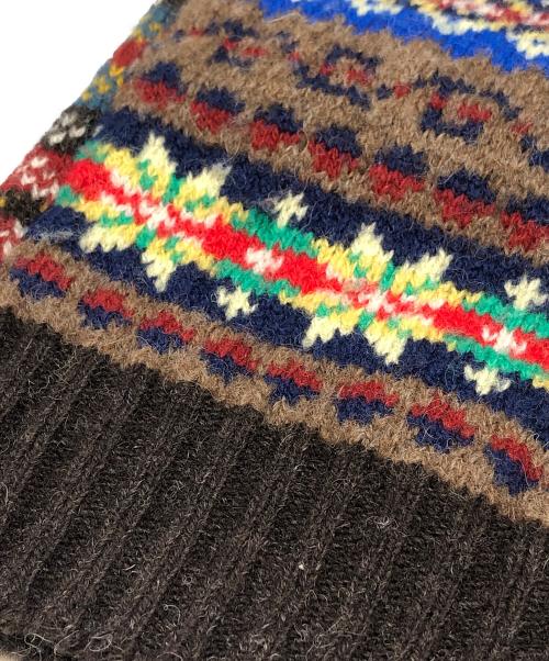 BEAMS PLUS（ビームスプラス）BEAMS PLUS (ビームスプラス) Jamieson’s Knitwear (ジャミーソンズニットウェア) ニットベスト ブラウン サイズ:Mの古着・服飾アイテム