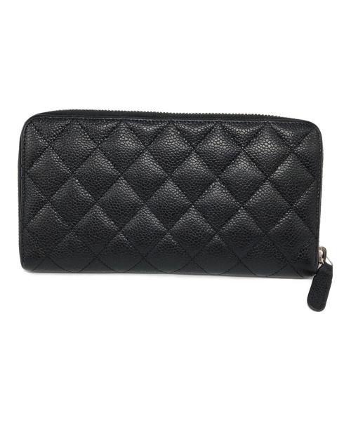 CHANEL（シャネル）CHANEL (シャネル) ラウンドファスナー財布 ブラック サイズ:下記参照の古着・服飾アイテム