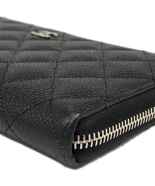 CHANEL（シャネル）CHANEL (シャネル) ラウンドファスナー財布 ブラック サイズ:下記参照の古着・服飾アイテム